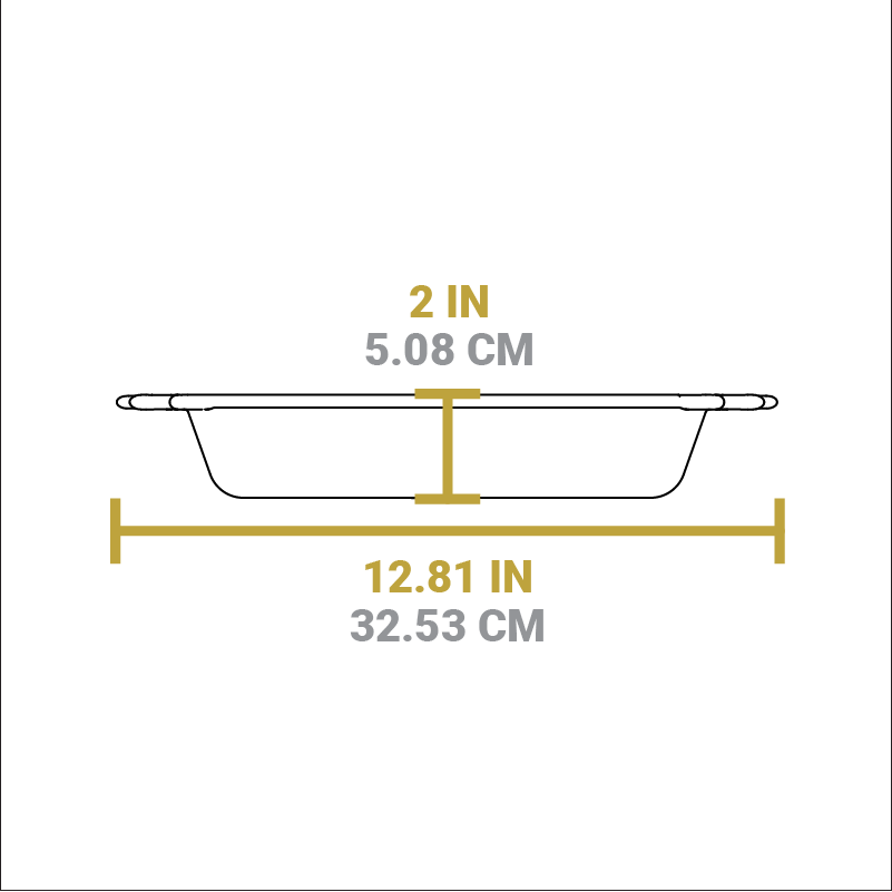 10.25 Inch Seasoned Cast Iron Baker's Skillet - Image 4