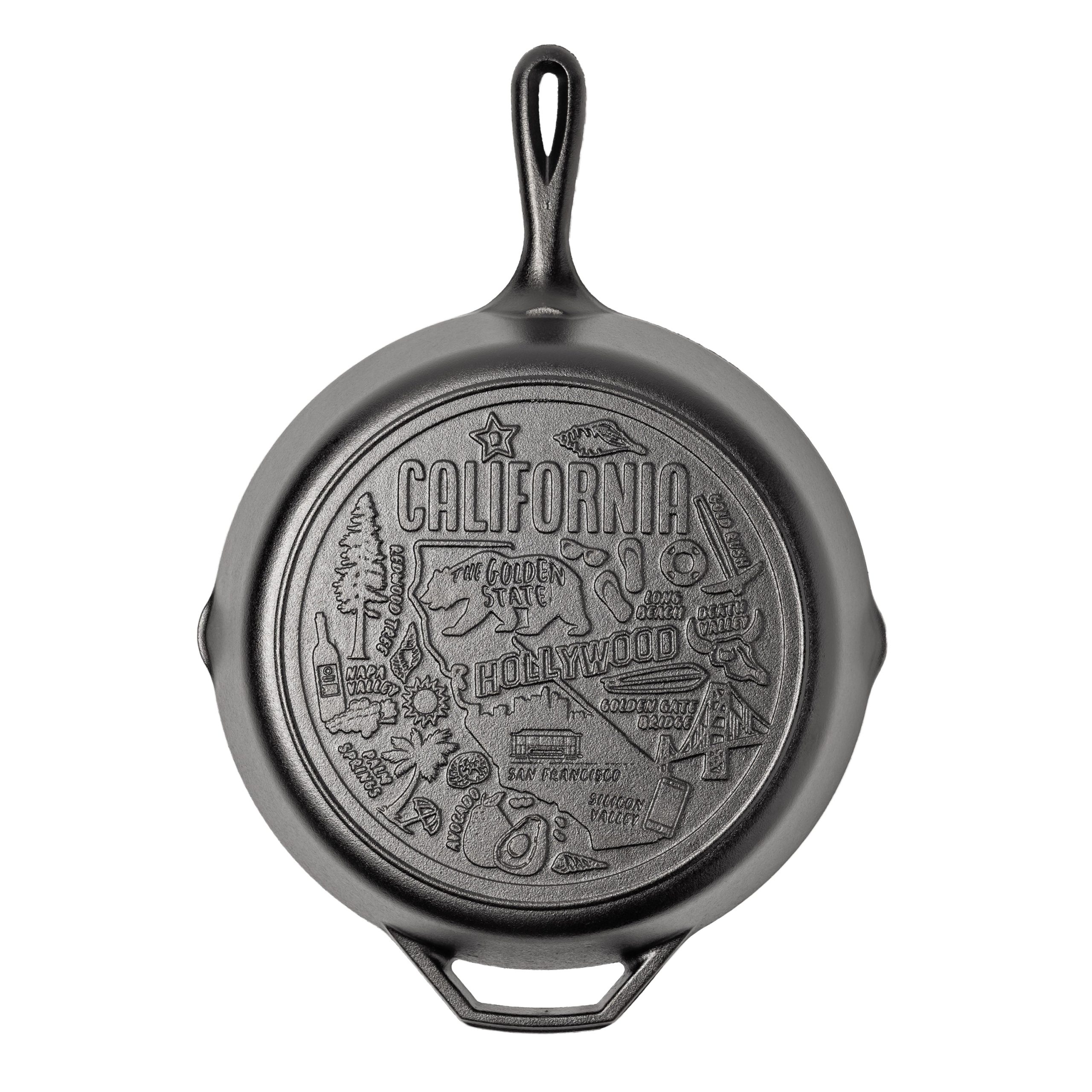 American Road Trip: 12 Inch Seasoned Cast Iron Skillet. California - Image 6