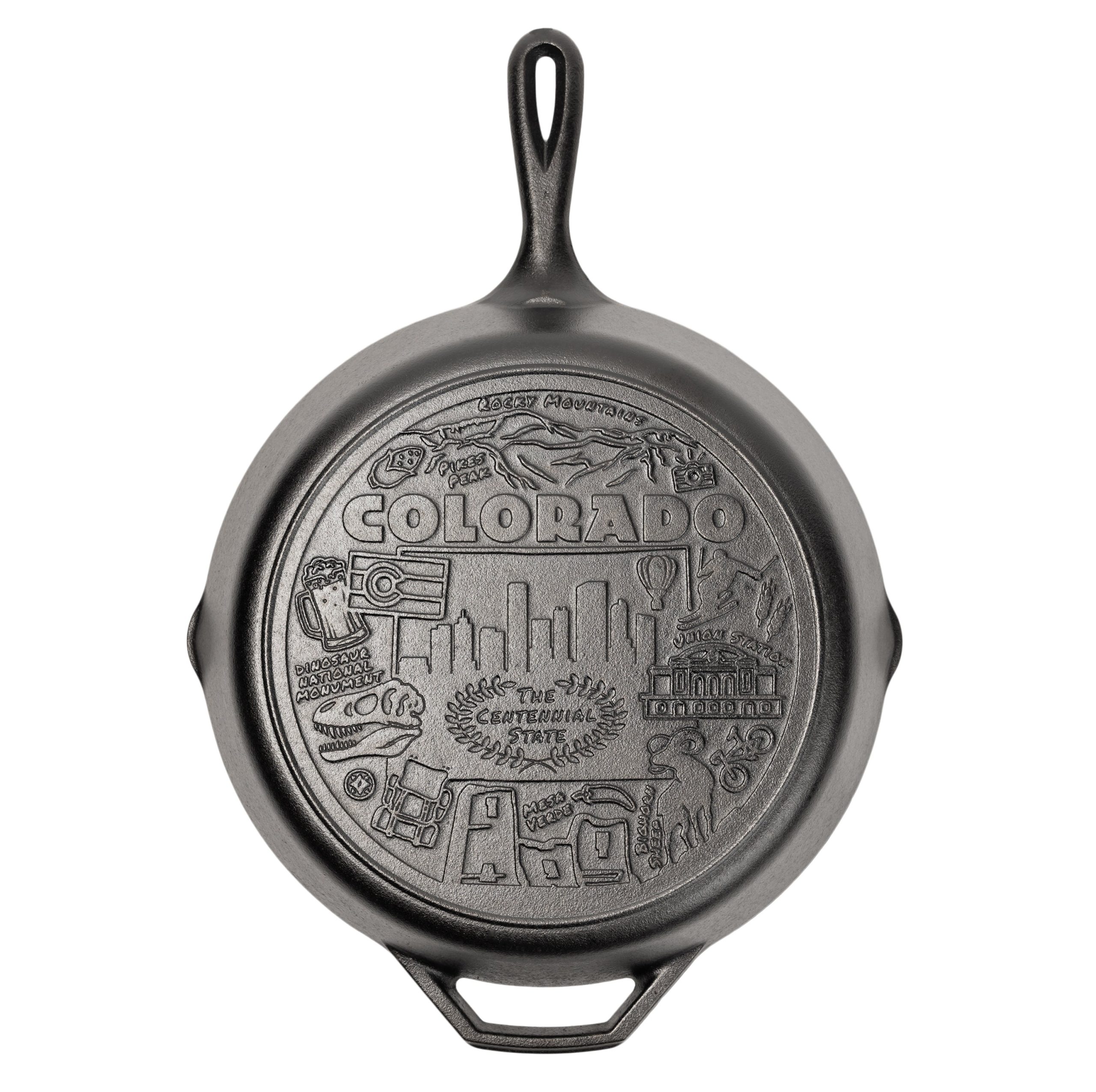 American Road Trip: 12 Inch Seasoned Cast Iron Skillet. Colorado - Image 6