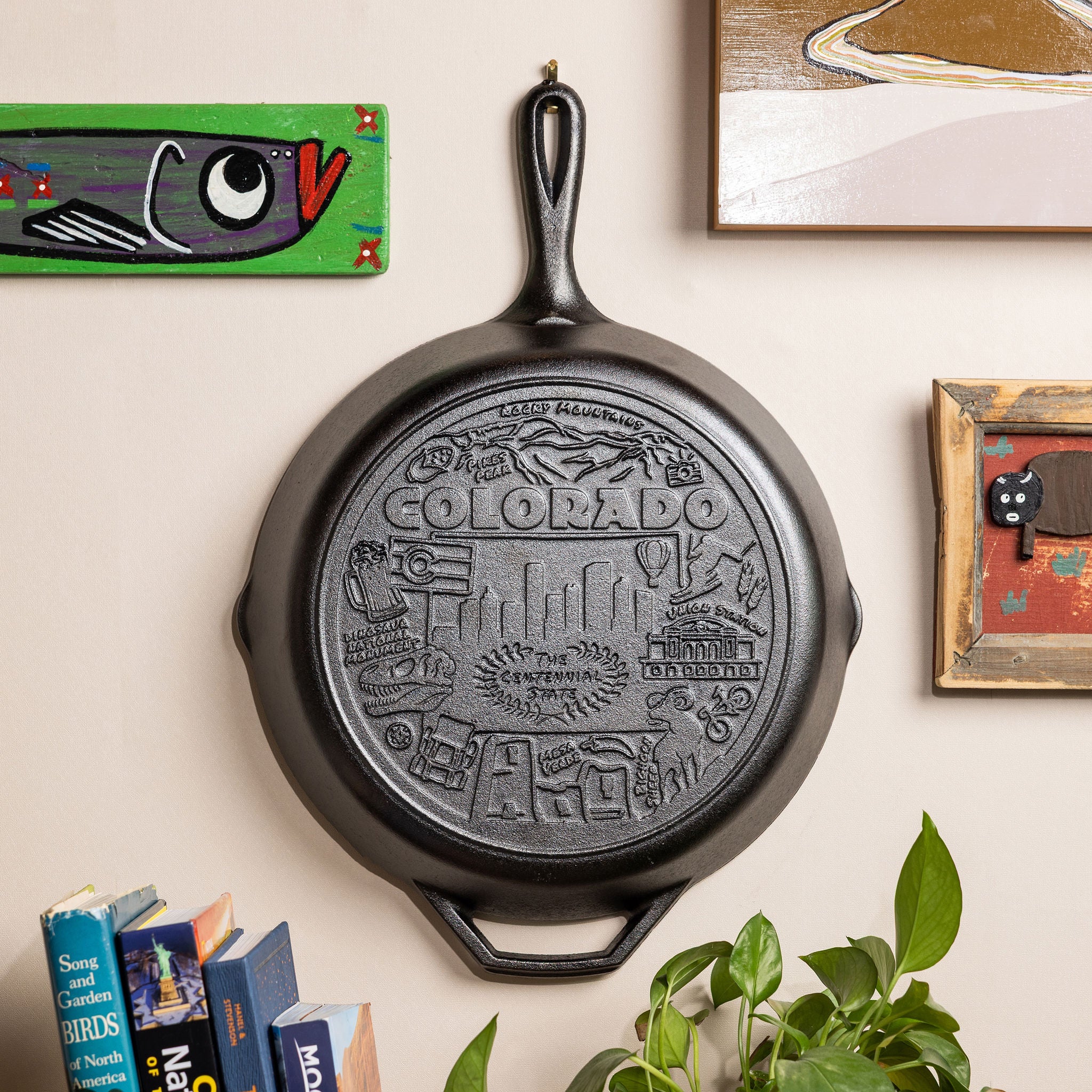 American Road Trip: 12 Inch Seasoned Cast Iron Skillet. Colorado - Image 2