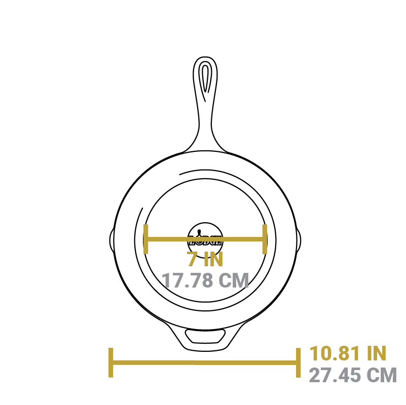 Lodge Chef Collection 10 Inch Seasoned Cast Iron Skillet. USA Frontier - Image 7